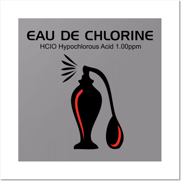 Eau de Chlorine Wall Art by Swimtees